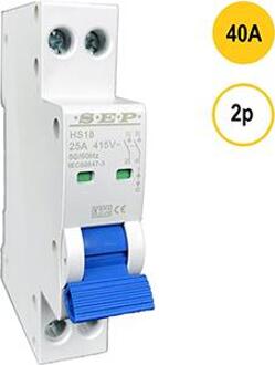 Enzo Hoofdschakelaar 40A 2p SEP - 4518060