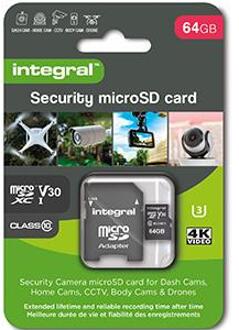 Enzo Integral Micro SD geheugenkaart V30 64GB Security - 9500500