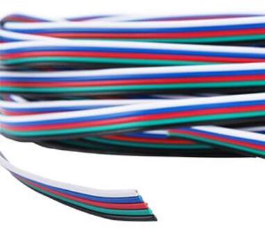 Enzo Kabel voor RGBW Ledstrip 5-aderig lengte 10 meter - 4380052