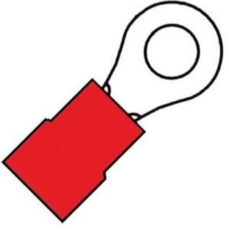 Enzo Kabelschoen ring rood 4.3mm 4433080