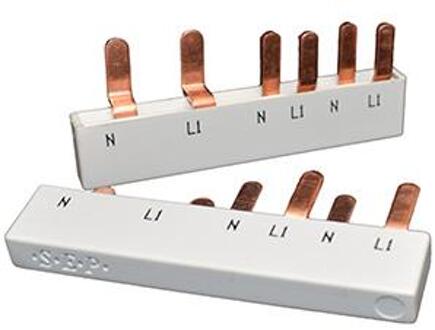 Enzo Kamrail 2 fase 6pol. 17,8mm gebogen wit - 4000290