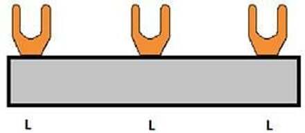 Enzo Kamrail 3 fase 12pol. 4x17,8mm 8x9mm gebogen wit - 4000330