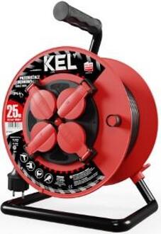 Enzo Kel Kabelhaspel H05 3x1,5qmm 25m rood IP44 - 1167282