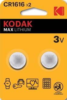 Enzo Kodak CR1616 lithium knoopcel batterij blister(2) - 3241020