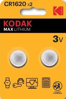 Enzo Kodak CR1620 lithium knoopcel batterij blister(2) - 3241030