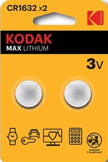 Enzo Kodak CR1632 lithium knoopcel batterij blister(2) - 3241040