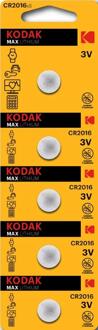 Enzo Kodak CR2016 lithium knoopcel batterij blister(5) - 3241055