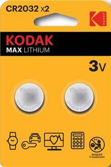 Enzo Kodak CR2032 lithium knoopcel batterij blister(2) - 3241070