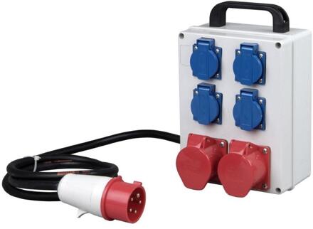 Enzo Kopp CEE verdeler 5P/16A/400V naar 2xCEE + 4xWCD - 6314200