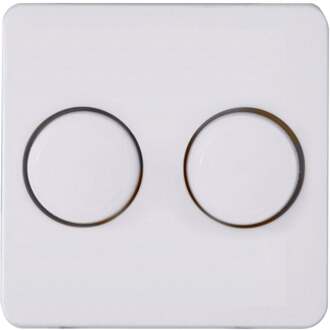 Enzo Kopp HK02 arctic wit afdekplaat + knop DUO dimmer - 4621035