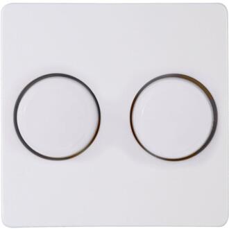 Enzo Kopp HK05 arctic wit afdekplaat + knop DUO dimmer - 4621435
