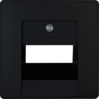 Enzo Kopp HK05 mat zwart afdekplaat UTP dubbel - 4621660