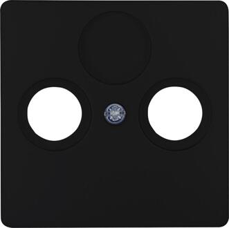 Enzo Kopp HK05 mat zwart afdekplaat voor coax - 4621640