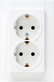 Enzo Kopp HK07 PURE mat wit inbouw stopcontact RA dubbel - 4624120