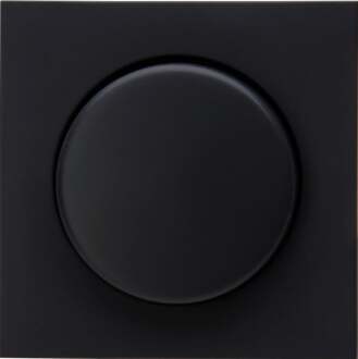 Enzo Kopp HK07 PURE mat zwart afdekplaat + knop dimmer - 4624530