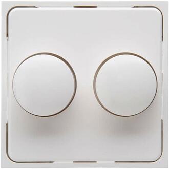 Enzo Kopp HK07 WIT afdekplaat + knop DUO dimmer - 4622035