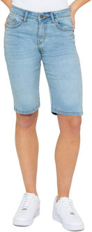 Enzo | Lange Denim Shorts voor dames Lichtblauw - EU 40 / UK 12
