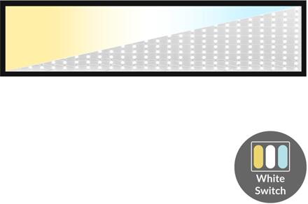 Enzo LED backlit paneel zwart 120x30cm 30W 4050Lm Tri-White - 5016260