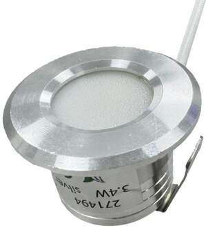 Enzo LED mini inbouwspot 1,5W 2700K 37mm 60gr rond vast geschuurd staal - LED4632