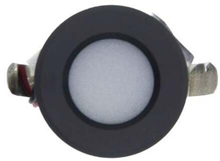 Enzo LED mini inbouwspot 1,5W 2700K 37mm 60gr rond vast zwart - LED4631