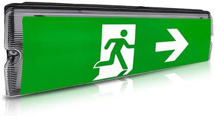 Enzo LED noodverlichting opbouw | 3W | IP65 zwart - 5021702