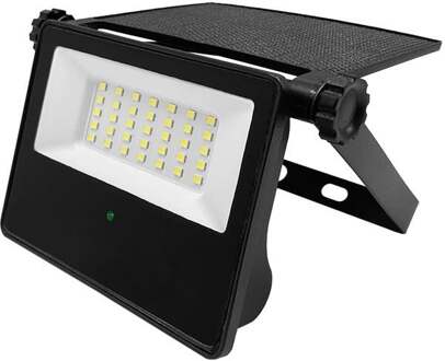 Enzo LED Solar Bouwlamp 10W 6000K IP65 zwart - 5017360