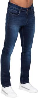 Enzo Milano | Heren Actiflex Tapered Jeans Donkerblauw - 30W/32L