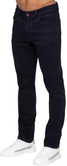 Enzo Milano | Heren Actiflex Tapered Jeans Navy - 38W/30L