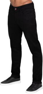 Enzo Milano | Heren Actiflex Tapered Jeans Zwart - 38W/32L