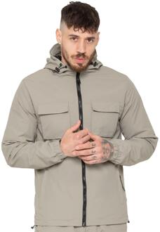 Enzo Milano Heren Lichtgewicht Cargo Jas - maat Olijf