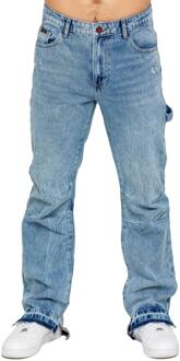 Enzo Milano | Heren Split Hem Jeans Lichtblauw - 28W/32L