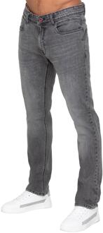 Enzo Milano | Heren stretch tapered jeans Grijs - 34W/30L