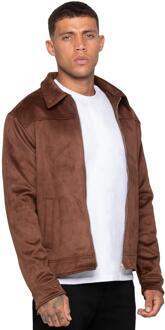 Enzo Milano | Heren Suède Jacket Bruin