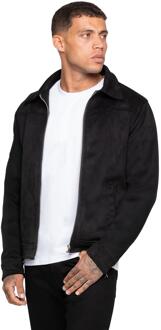 Enzo Milano | Heren Suède Jas Zwart