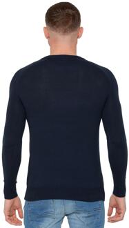 Enzo Milano heren trui met ronde hals Ecru - 2XL