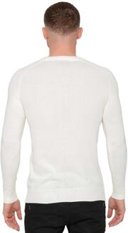 Enzo Milano heren trui met ronde hals - maat XL Ecru