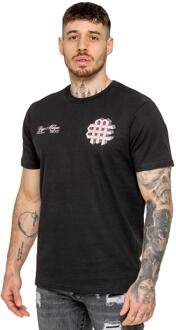 Enzo Milano | T-shirt met opdruk voor heren Zwart