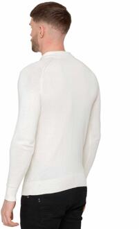 Enzo Milano | Wafel trui voor heren Ecru - XL