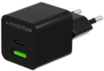 Enzo Mobilize USB + USB-C snellader 30W zwart - 9550191