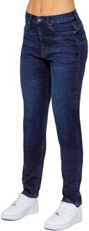 Enzo | Mom Jeans voor Dames Blauw - EU 46 Normaal / UK 18 Normaal