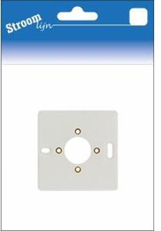 Enzo Montageplaat 1-voudig wit - 6650710