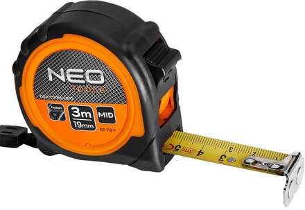 Enzo Neo Rolmaat - Meetband rubber 3 meter - 19 mm - 6453150