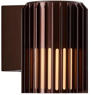 Enzo Nordlux Wandlamp Aludra rond E27 bruin IP54 - 4800942