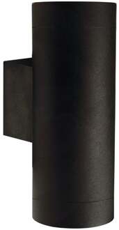 Enzo Nordlux Wandlamp Tin Maxi Double 2x GU10 zwart IP54 - 4800936