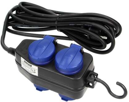 Enzo Orno Hangkoppeling zwart IP44 H05 3x1,5qmm 10m 4V met klep - 6871981