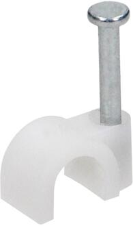 Enzo Orno Kabelclip 4mm rond wit zak(100) - 4113210