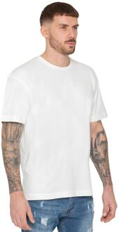 Enzo | Oversized T-shirt met ronde hals - maat S Wit