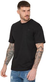 Enzo | Oversized T-shirt met ronde hals Zwart - S