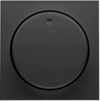 Enzo PEHA Badora MAT ZWART afdekplaat + knop dimmer - 4603750
