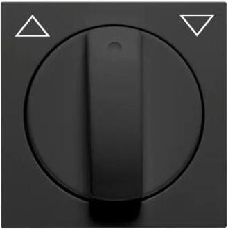 Enzo PEHA Badora MAT ZWART afdekplaat + knop draaischakelaar - 4603780